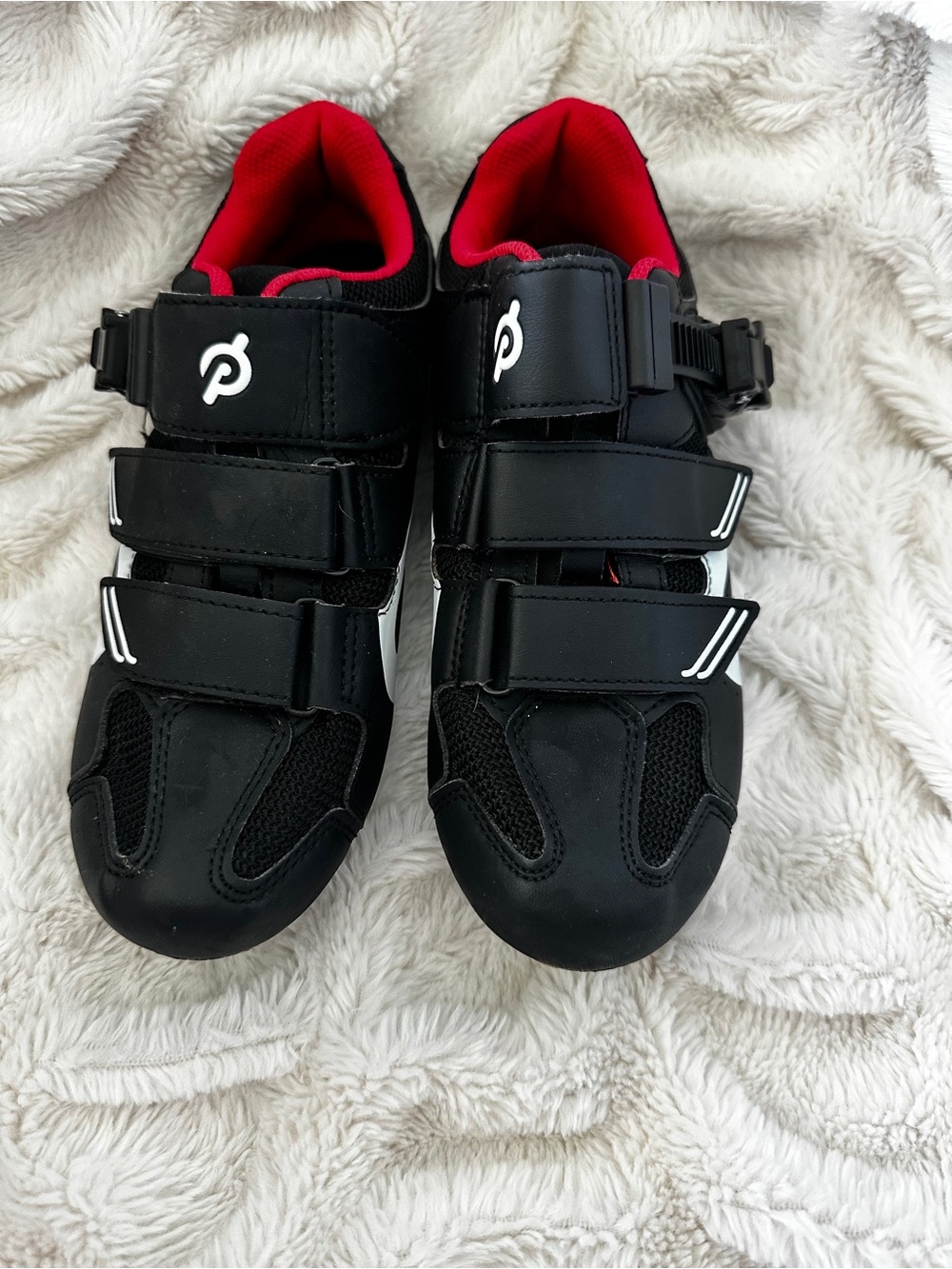 Peloton Black and White Cycling Shoes, size 37 - Picture 3 of 6